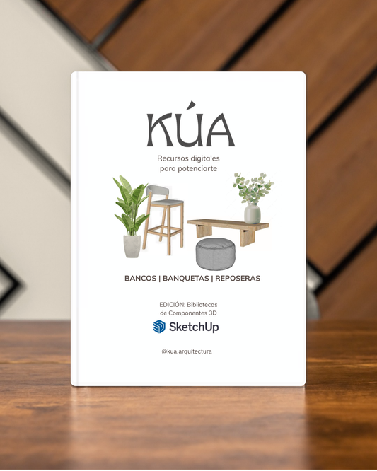 Bancos, Banquetas y Reposeras 3D SketchUp